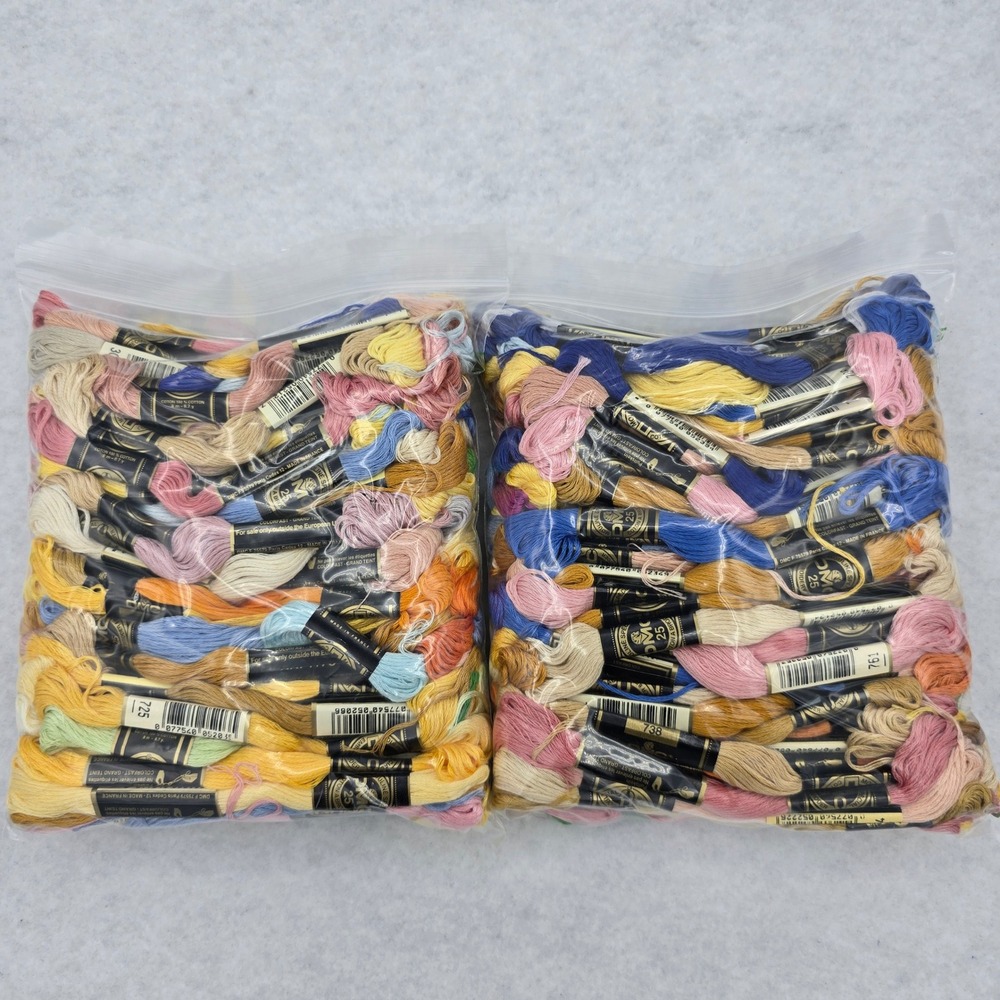Lot 200 Skeins DMC Mouline Special Embroidery Floss Assorted Colors Cotton